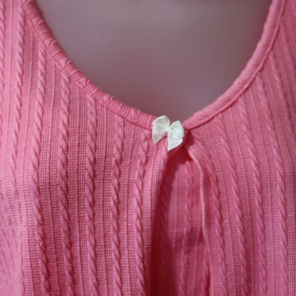 Wild Skye Pink Ribbed Knit  Flare Loungewear Matching Set Med NWT - Picture 8 of 14